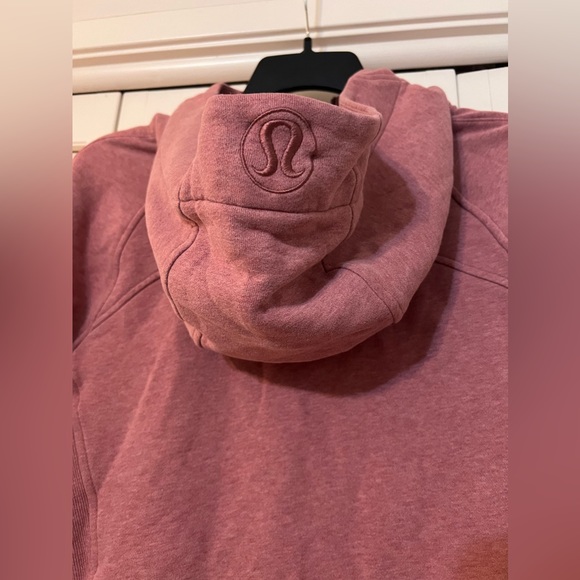 Lululemon Scuba Hoodie *Light Cotton Fleece in Heathered Cherry Tint - Picture 6 of 7